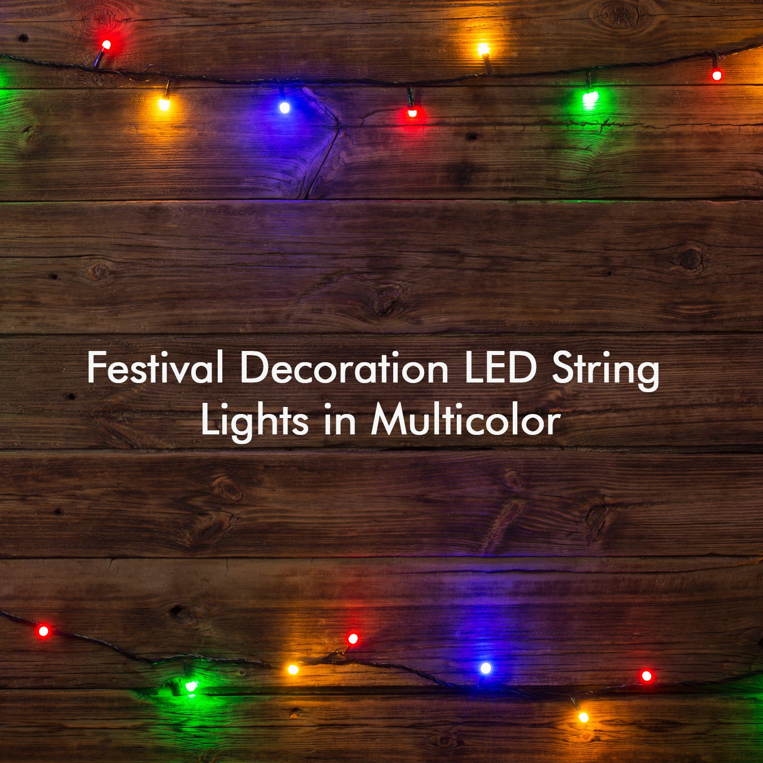 8344 3mtr Home Decoration Diwali  Wedding Led Christmas String Light Indoor And Outdoor Light Festival Decoration Led String Light Multi-color Light (15l 3 Mtr)