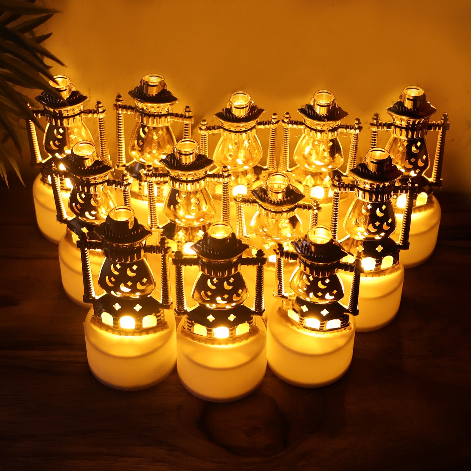 Vintage Lantern Style Decorative Flameless Led Candles (12 Pc)