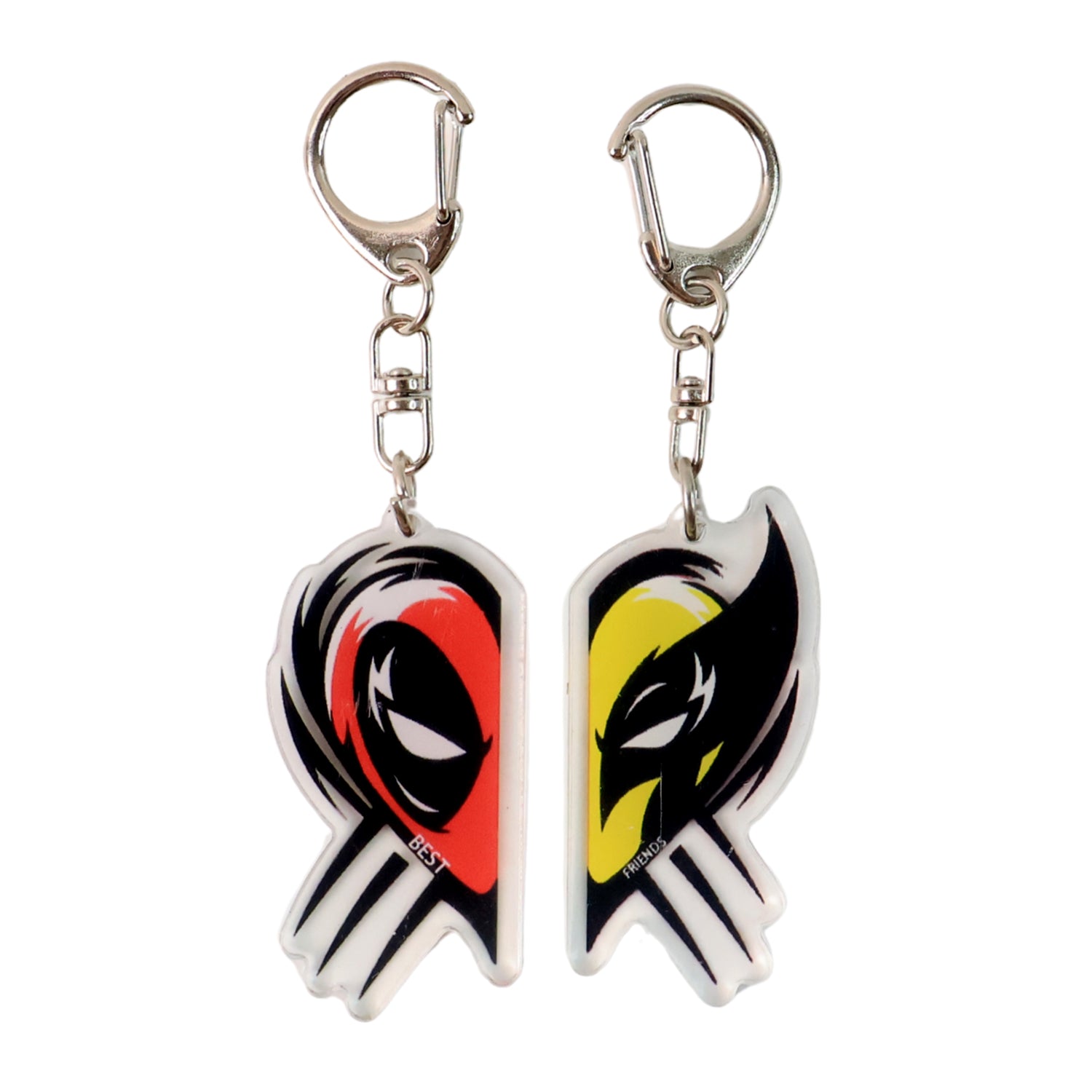 2-in-1 Best Friends Matching Acrylic Breakable Keychain