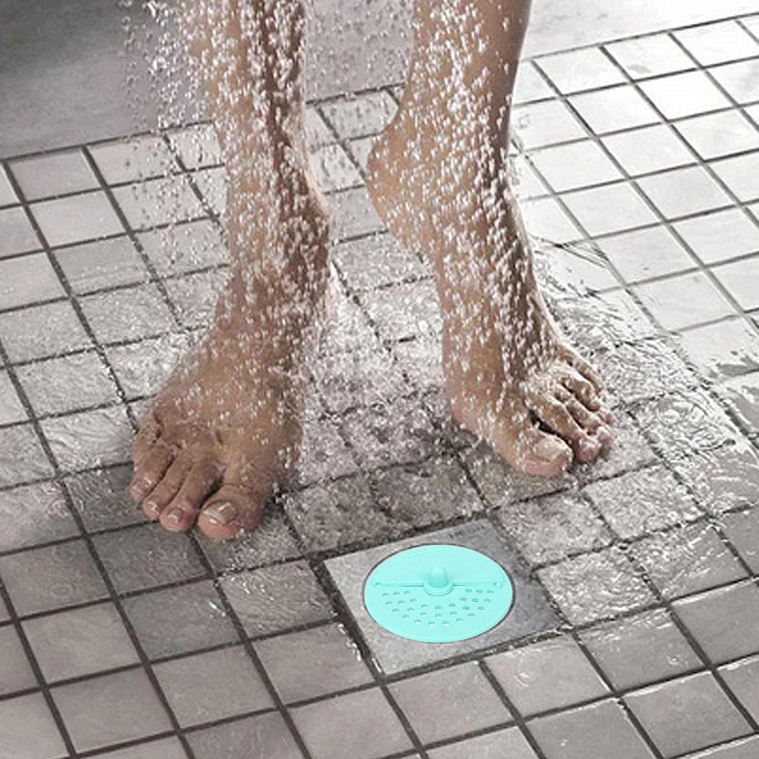 4093 Drain Cover Round Rubber Anti-odor Floor Drain Shower Waste Water Drainer Bathroom Filter Kitchen Sink Filter Silica Gel Hole Bath Plug For Toilet Kitchen Balcony 1pcs
