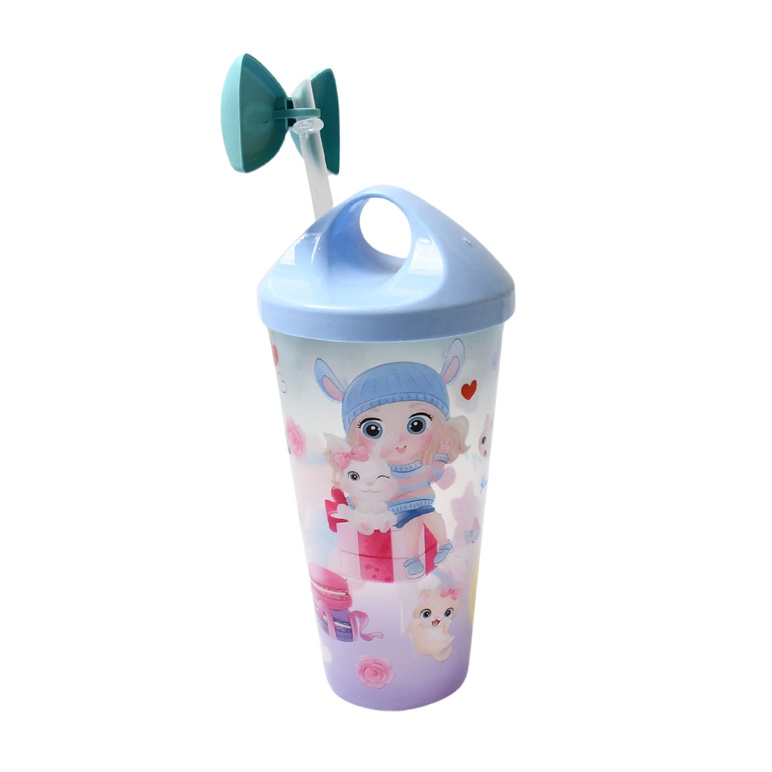 0290 Led Light Unicorn Water Bottletumbler Mug With Straw  Lid For Kids Glitter Sipper With Toy Drinking Cups For Boys And Girls Schooltuitiongym Picnic Kids And Adults Birthday Return Gifts