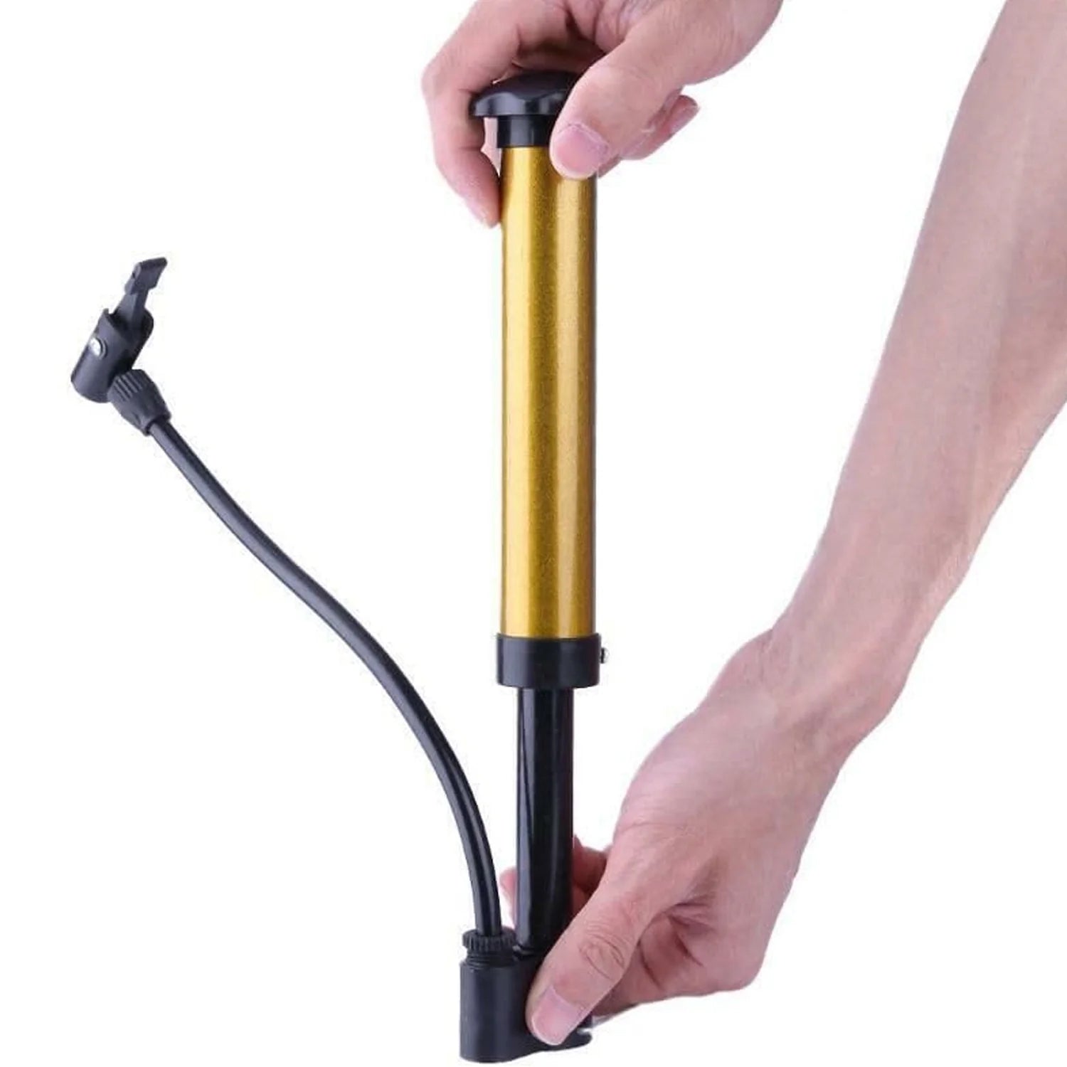 8510 Mini Hand Air Ball Pump Metal Portable High Pressure Air Pump Mini Basketball Inflator For Balls Basketball Soccer Volleyball Football Inflatable And More (1 Pc)